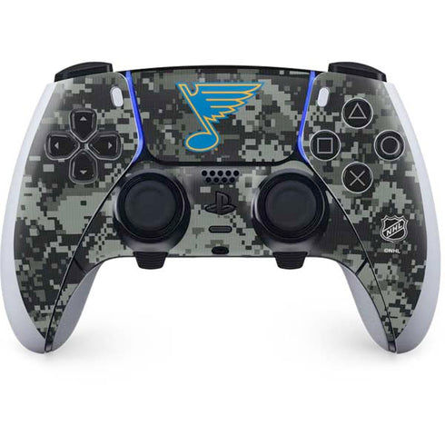 NHL St. Louis Blues Camo PS5 DualSense Edge Pro Controller Skin