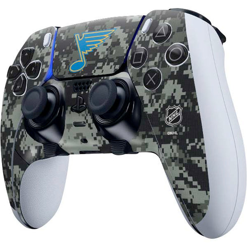 NHL St. Louis Blues Camo PS5 DualSense Edge Pro Controller Skin