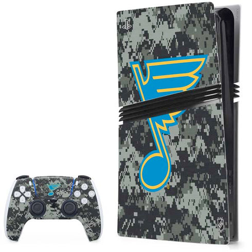 NHL St. Louis Blues Camo PS5 Pro Bundle Skin