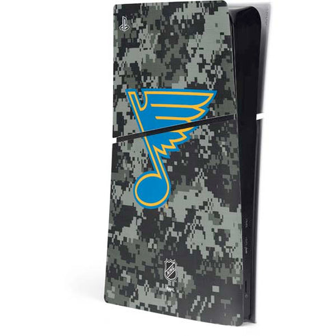 NHL St. Louis Blues Camo PS5 Slim Digital Edition Console Skin