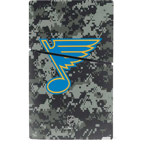 NHL St. Louis Blues Camo PS5 Slim Digital Edition Console Skin