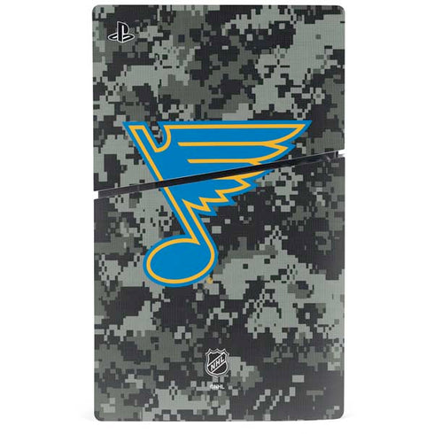 NHL St. Louis Blues Camo PS5 Slim Disk Bundle Skin