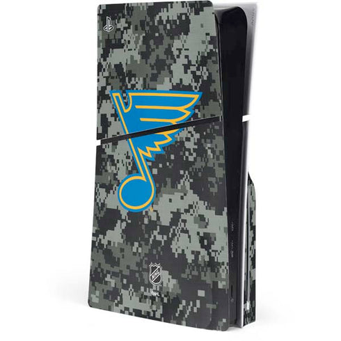 NHL St. Louis Blues Camo PS5 Slim Disk Console Skin