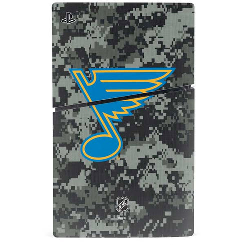 NHL St. Louis Blues Camo PS5 Slim Disk Console Skin