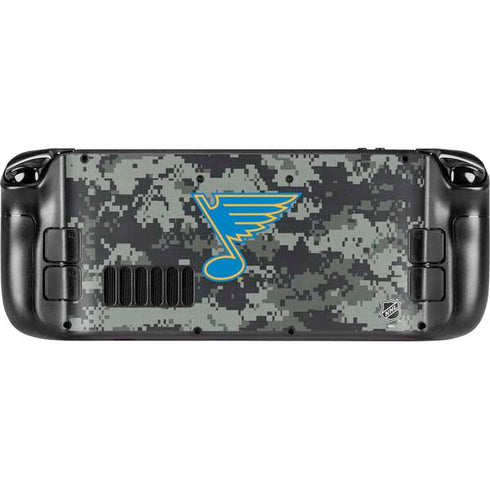 NHL St. Louis Blues Camo Steam Deck Handheld Gaming Computer OLED Skin