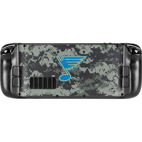 NHL St. Louis Blues Camo Steam Deck Handheld Gaming Computer Skin
