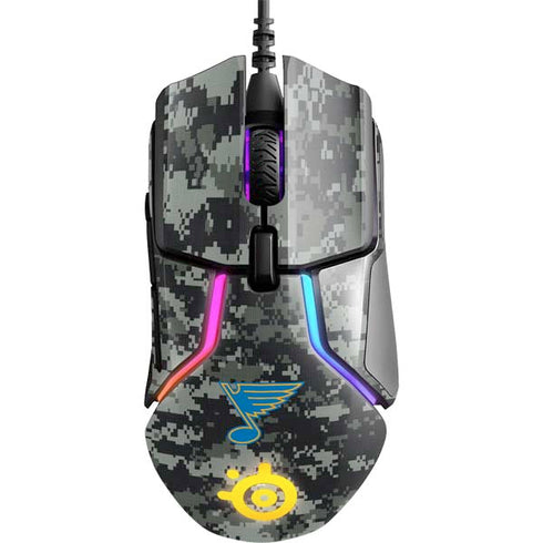 NHL St. Louis Blues Camo SteelSeries Rival 600 Gaming Mouse Skin