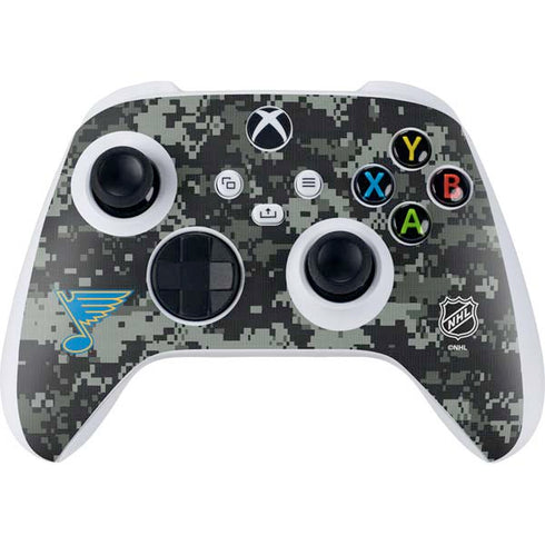 NHL St. Louis Blues Camo Xbox Series S Controller Skin