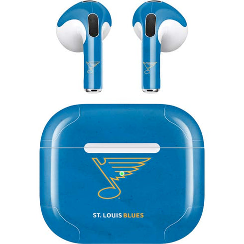 NHL St. Louis Blues Distressed Apple AirPods (3rd Gen 2021) Skin