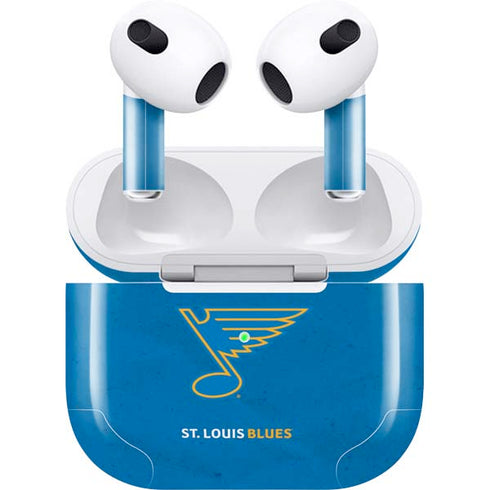 NHL St. Louis Blues Distressed Apple AirPods (3rd Gen 2021) Skin