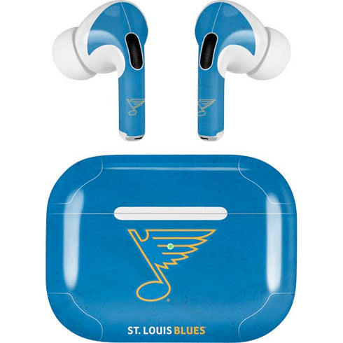 NHL St. Louis Blues Distressed AirPods Skins