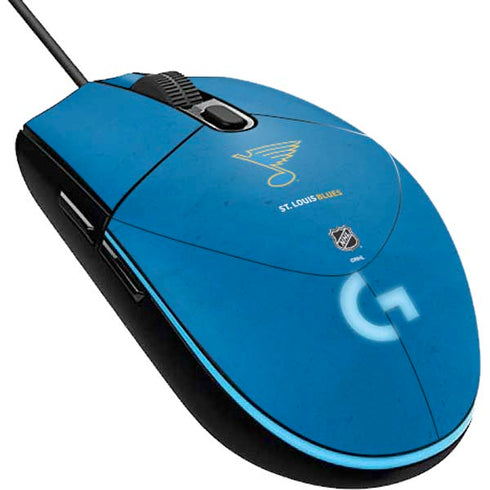 NHL St. Louis Blues Distressed G203 Prodigy RGB Wired Gaming Mouse Skin