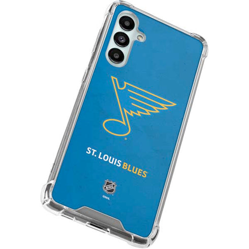 NHL St. Louis Blues Distressed Galaxy A16 5G Clear Case