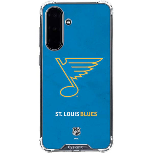 NHL St. Louis Blues Distressed Galaxy A36 5G Clear Case