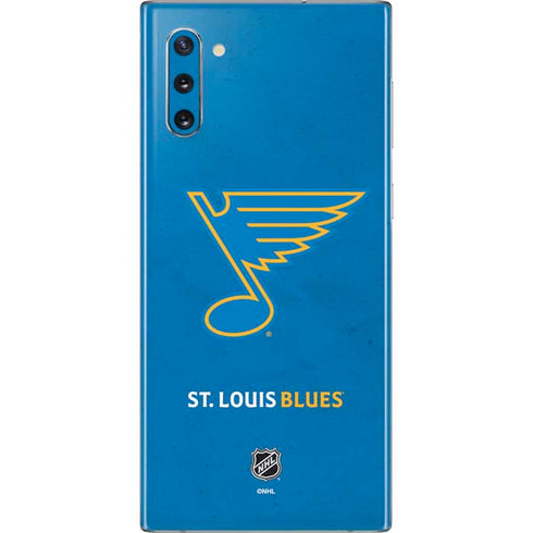 NHL St. Louis Blues Distressed Galaxy Note 10 Skin