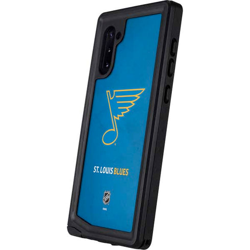 NHL St. Louis Blues Distressed Galaxy Note 10 Waterproof Case