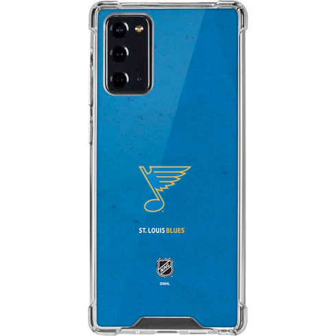 NHL St. Louis Blues Distressed Galaxy Note20 5G Clear Case