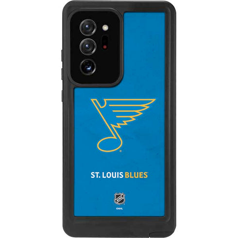 NHL St. Louis Blues Distressed Galaxy Note20 Ultra 5G Waterproof Case