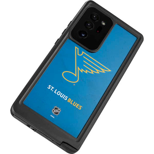 NHL St. Louis Blues Distressed Galaxy Note20 Ultra 5G Waterproof Case