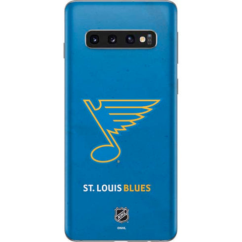 NHL St. Louis Blues Distressed Galaxy S10 Skin