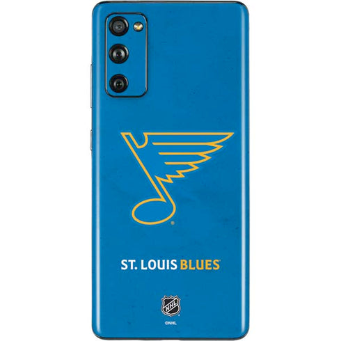 NHL St. Louis Blues Distressed Galaxy S20 Fan Edition Skin