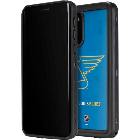 NHL St. Louis Blues Distressed Galaxy S20 Waterproof Case