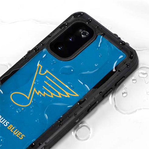 NHL St. Louis Blues Distressed Galaxy S20 Waterproof Case