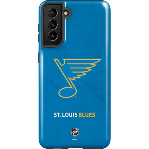 NHL St. Louis Blues Distressed Galaxy S21 FE Pro Case