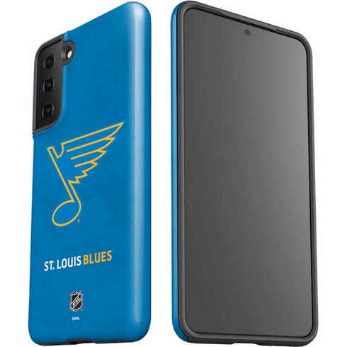 NHL St. Louis Blues Distressed Galaxy S21 FE Pro Case