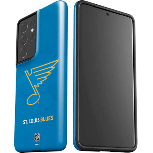 NHL St. Louis Blues Distressed Galaxy S21 Ultra 5G Pro Case