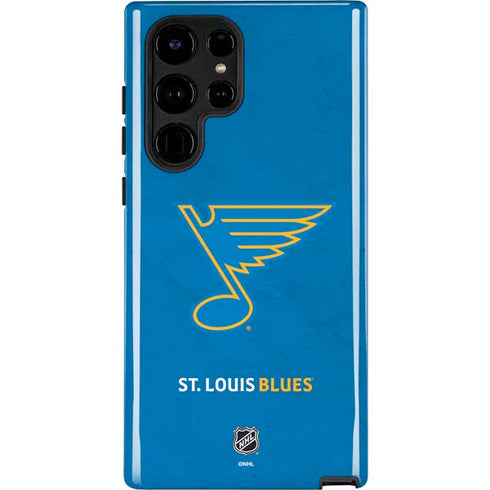 NHL St. Louis Blues Distressed Galaxy S22 Ultra Pro Case