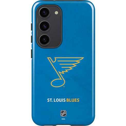 NHL St. Louis Blues Distressed Galaxy S23 Pro Case