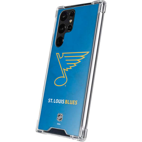 NHL St. Louis Blues Distressed Galaxy S23 Ultra Clear Case
