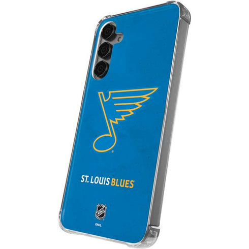 NHL St. Louis Blues Distressed Galaxy S24 Plus Clear Case