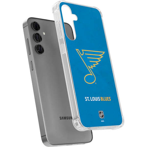 NHL St. Louis Blues Distressed Galaxy S24 Plus Clear Case