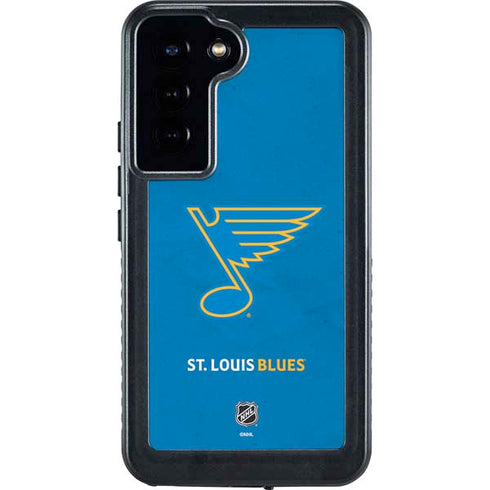 NHL St. Louis Blues Distressed Galaxy S24 Plus Waterproof Case