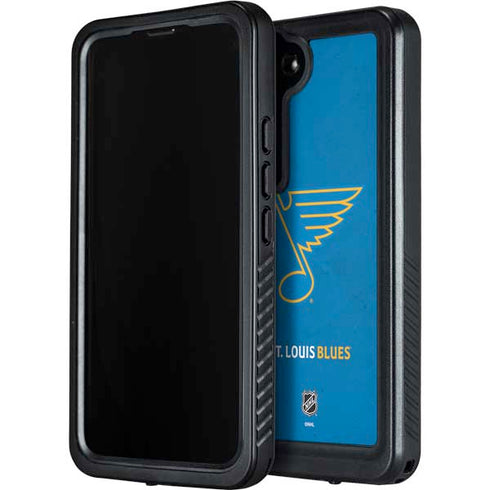 NHL St. Louis Blues Distressed Galaxy S24 Plus Waterproof Case