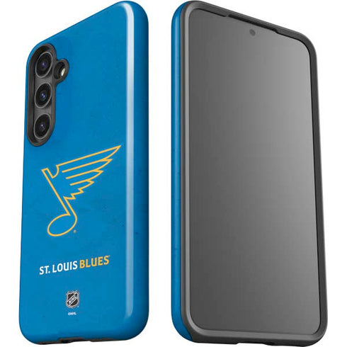 NHL St. Louis Blues Distressed Galaxy S25 Plus Impact Case