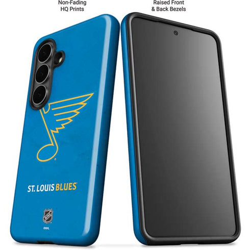 NHL St. Louis Blues Distressed Galaxy S26 Impact Case