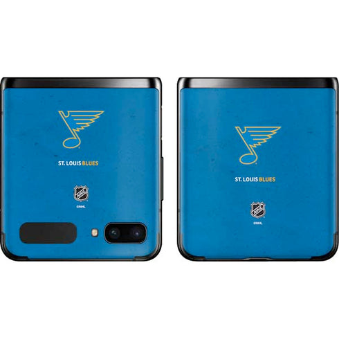 NHL St. Louis Blues Distressed Galaxy Z Flip Skin