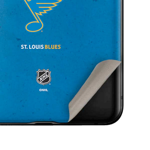 NHL St. Louis Blues Distressed Galaxy Z Flip Skin