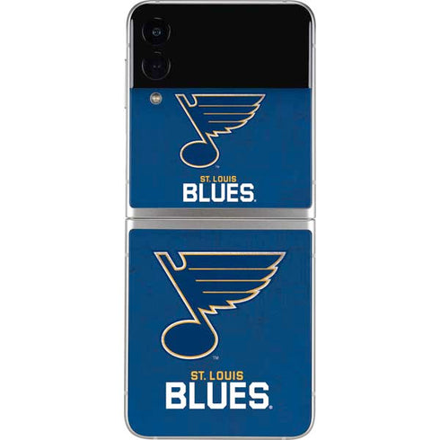 NHL St. Louis Blues Distressed Galaxy Z Flip4 5G Skin