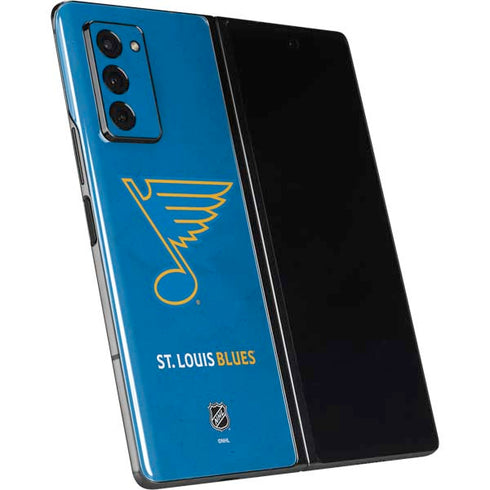 NHL St. Louis Blues Distressed Galaxy Z Fold2 5G Skin