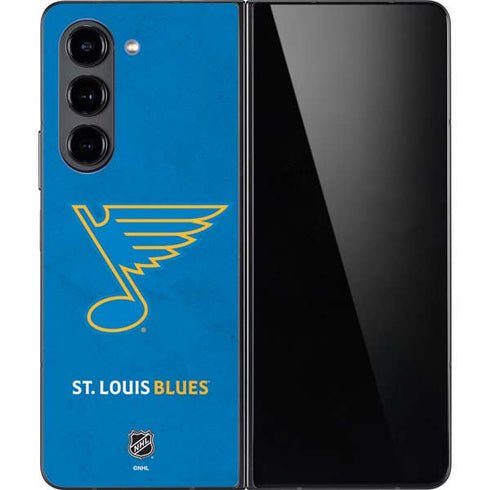 NHL St. Louis Blues Distressed Galaxy Z Fold5 5G Skin
