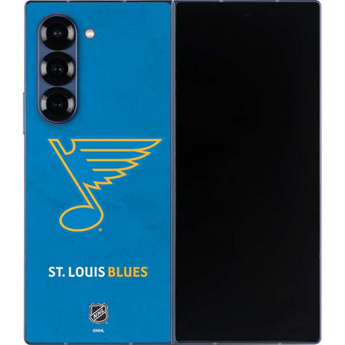 NHL St. Louis Blues Distressed Galaxy Z Fold6 Skin