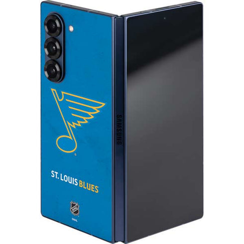 NHL St. Louis Blues Distressed Galaxy Z Fold6 Skin