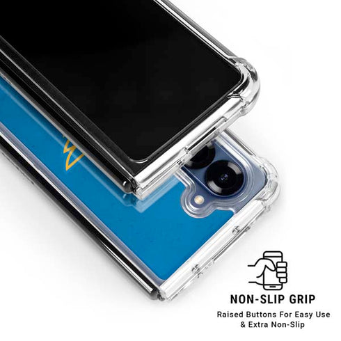 NHL St. Louis Blues Distressed Galaxy Z Fold7 Clear Case