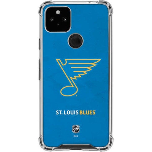 NHL St. Louis Blues Distressed Google Pixel 4a 5G Clear Case