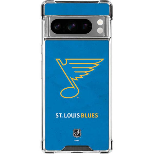 NHL St. Louis Blues Distressed Google Pixel 8 Pro Clear Case