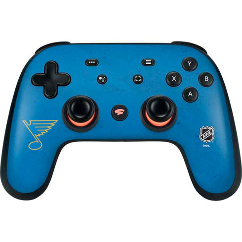 NHL St. Louis Blues Distressed Google Stadia Controller Skin